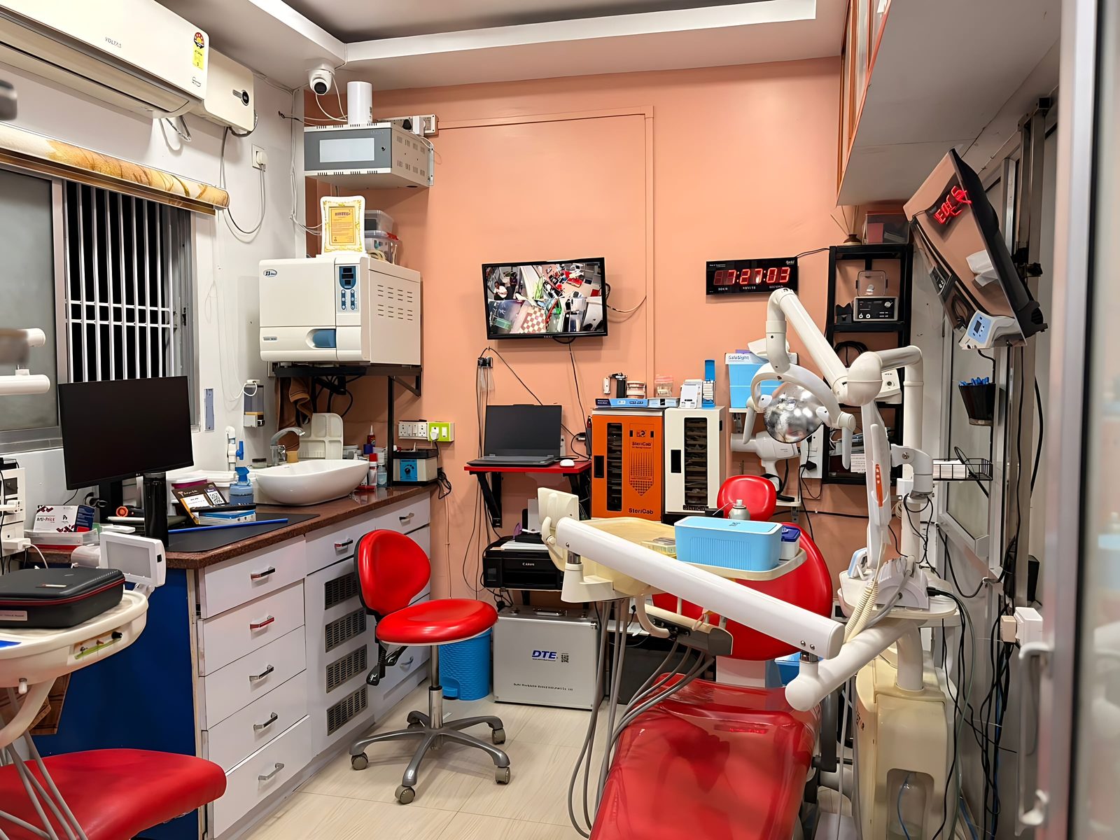 Modern, well-lit treatment room